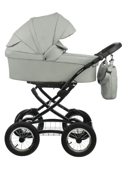 Коляска Jovola TESSA Classic ECO 2 в 1 / te 04 (св.серая кожа)