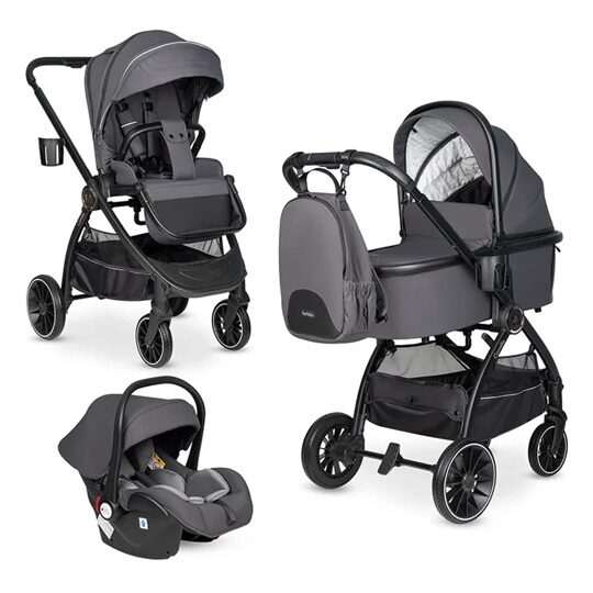 Коляска Farfello Camille 3 в 1 / 2024 графит CML-1