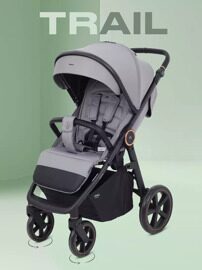 Прогулочная коляска MOWBaby Trail MB090 / 2025 Grey