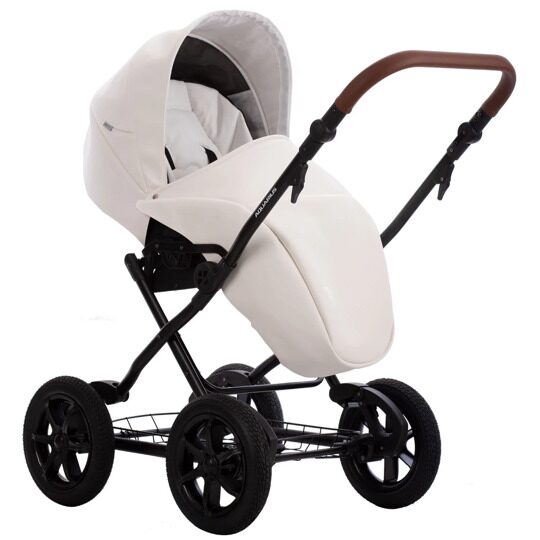 Коляска Bebetto AQUARIUS PRO 3 в 1 / 01 (белая кожа)