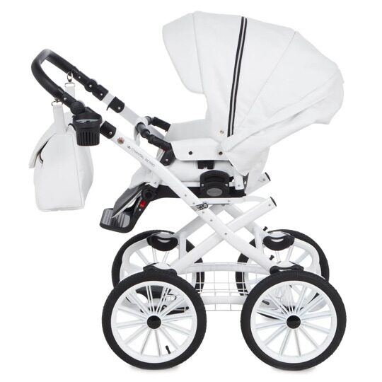 Коляска Adamex Chantal Retro Eco (Deluxe) 2 в 1 100% экокожа C104