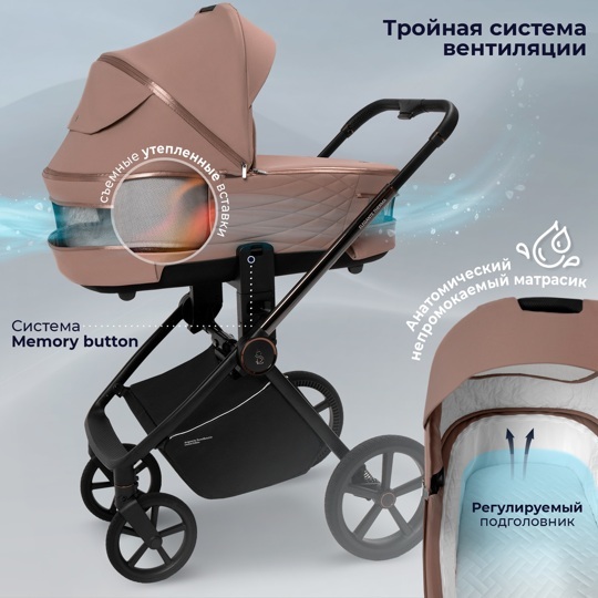 Коляска SBL Elegante Therma 2 в 1 / Beige