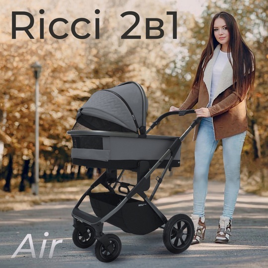 Коляска Sweet Baby RICCI 2 в 1 / Grey (Air)