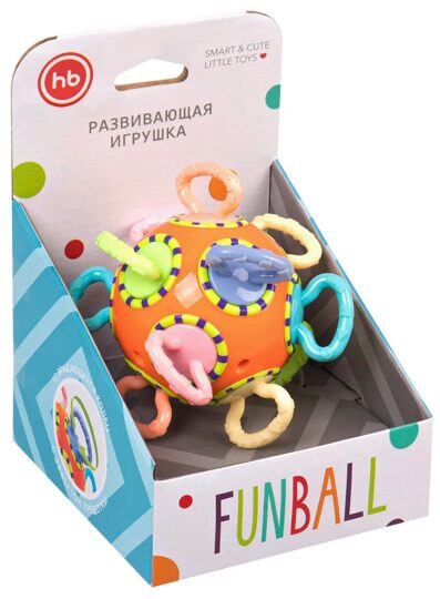 Развивающая игрушка прорезыватель Happy Baby Funball / 330089