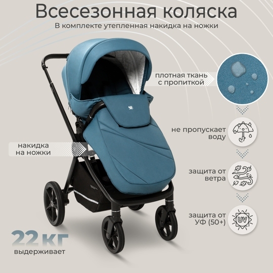 Прогулочная коляска Sweet Baby Cupola / Ocean Green