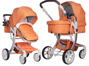 Коляска-трансформер 2 в 1 Aimile Original New Pearl DNP-6 Коралловая Роза