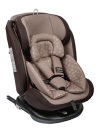 Автокресло Indigo ADVANCED Isofix 0+1+2+3 (0-36 кг) / бежевый-коричневый