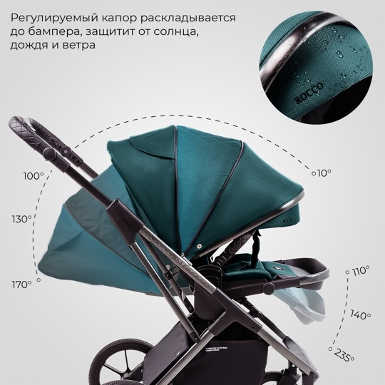 Коляска Sweet Baby ROCCO 2 в 1 / Green