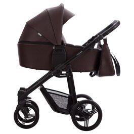 Коляска Bebetto VERTURRO PRO 3 в 1 / 11 (т.коричневая кожа)