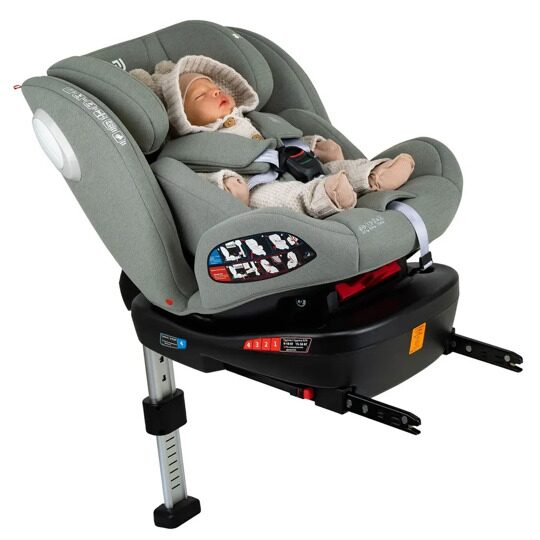 Автокресло детское Jovola JET 8.0 Isofix 0-36 кг с упором в пол / зелёный