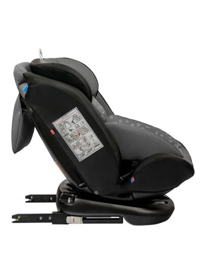 Автокресло Indigo ADVANCED Isofix 0+1+2+3 (0-36 кг) / серый-черный