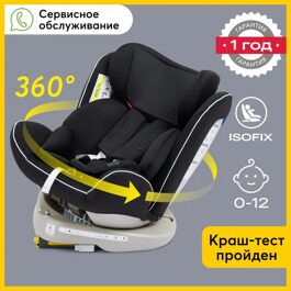 Автокресло Happy Baby UNIX isofix (0-36 кг) / tru black