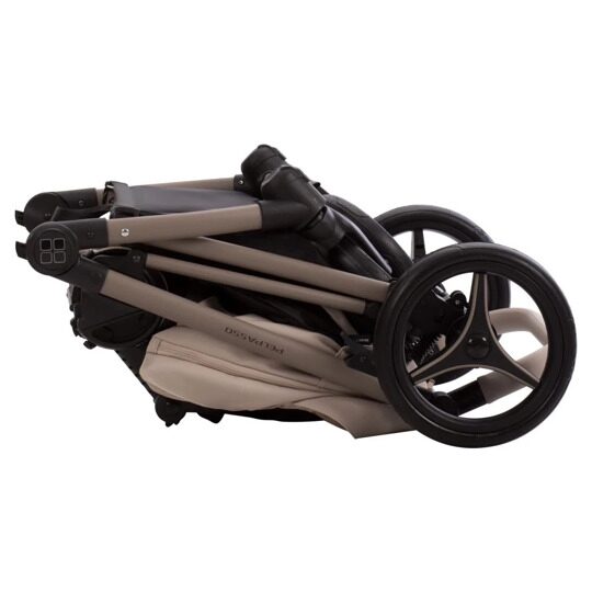 Коляска Bebetto PELPASSO PRO 2 в 1 / pro 02 kaszmir (св.бежевая кожа)