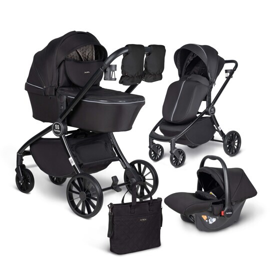 Коляска Farfello Baby Shell 3 в 1 / 2024 черный BBS-001