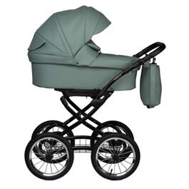 Коляска Jovola Tessa Classic Eco Plus 14 2 в 1 / Te 01 (шалфей кожа)