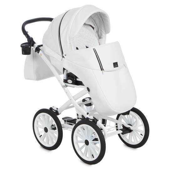 Коляска Adamex Chantal Retro Eco (Deluxe) 2 в 1 100% экокожа C104