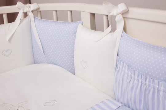 Комплект для овальной кроватки Perina Неженка Oval (7 предметов) НО7.4-125х75 Голубой