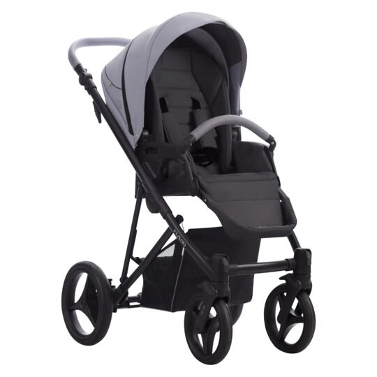 Коляска Bebetto FLAVIO PRO  2 в 1 / 04 (серо-голубая кожа)