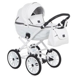Коляска Adamex Chantal Retro Eco (Deluxe) 2 в 1 100% экокожа C104