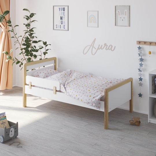 Подростковая кровать Sweet Baby Aura Белый-натуральный