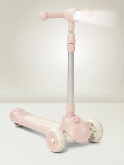 Самокат Happy Baby WEEZY со световой подсветкой и музыкой 50053 / light pink