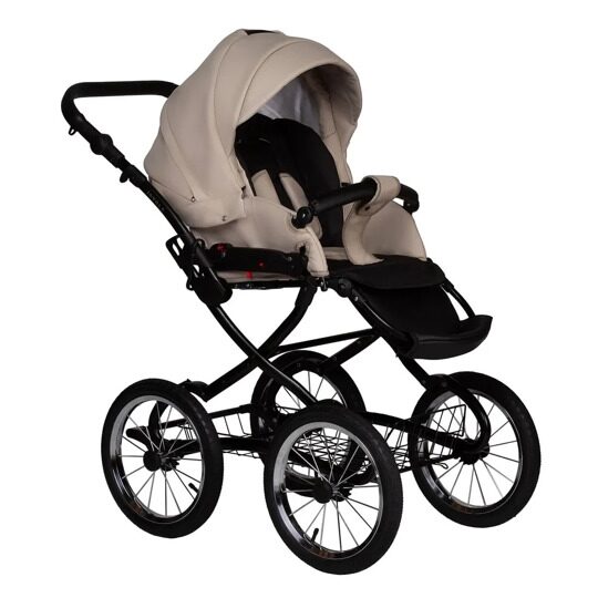 Коляска Jovola Tessa Classic Eco Plus 14 2 в 1 / Te 02 (св.бежевая кожа)