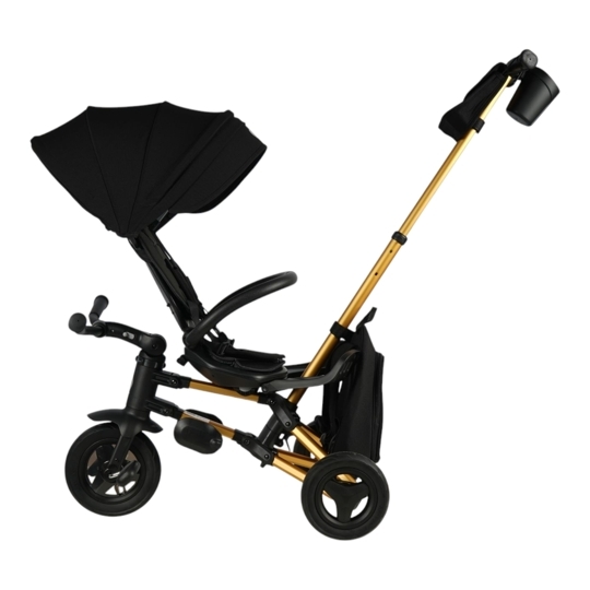 Складной трехколесный велосипед Qplay S700-17 RIDER SL Black (Rub/Gold)