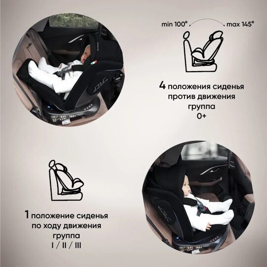 Автокресло Sweet Baby Fortuna 360 SPS Isofix (0-36) / Black