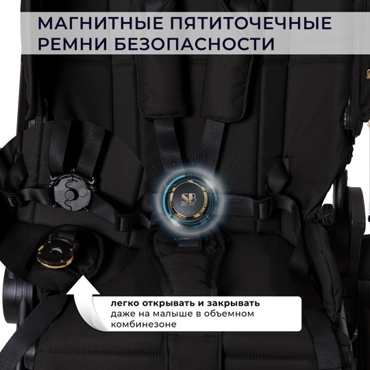 Коляска Sweet Baby Stella Plus Therma 2 в 1 / Black