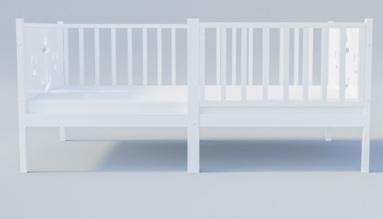 Кровать подростковая Incanto Морячки 160х80 / белый-белый