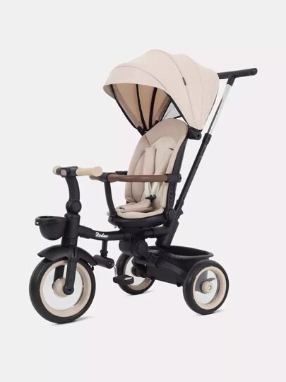 Детский трехколесный велосипед с ручкой MOWBaby RODEO MC053 / Beige