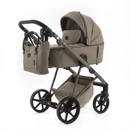 Коляска Adamex DELTA NATURA 3 в 1 / DN-6-TAUPE (СЕРО-БЕЖЕВЫЙ)