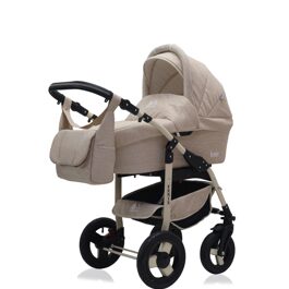 Коляска BartPlast Fenix Prime 2 в 1 06 бежевый лен