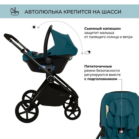 Коляска SBL Elegante 3 в 1 / GL Blue