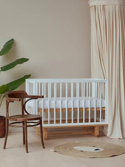 Кроватка Mowbaby Lilla маятник Cloud white