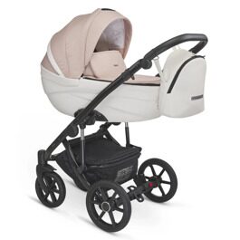 Коляска Bexa IDEAL 2 в 1 / id 24 (св.розовый+белая кожа)