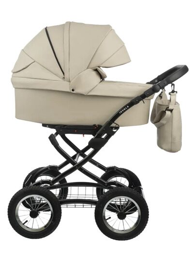 Коляска Jovola TESSA Classic ECO 2 в 1 / tte 02 (св.бежевая кожа)