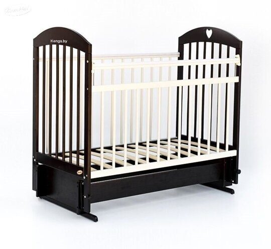 Детская кроватка Bambini Comfort 20 универсальный маятник (темный орех-слоновая кость)
