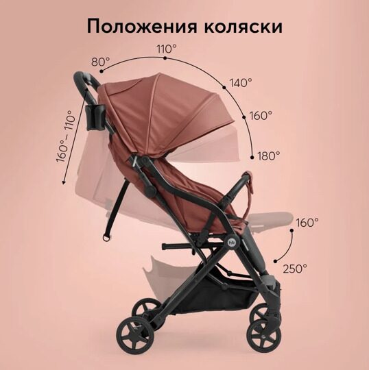 Коляска прогулочная Happy Baby UMMA /  terracotta