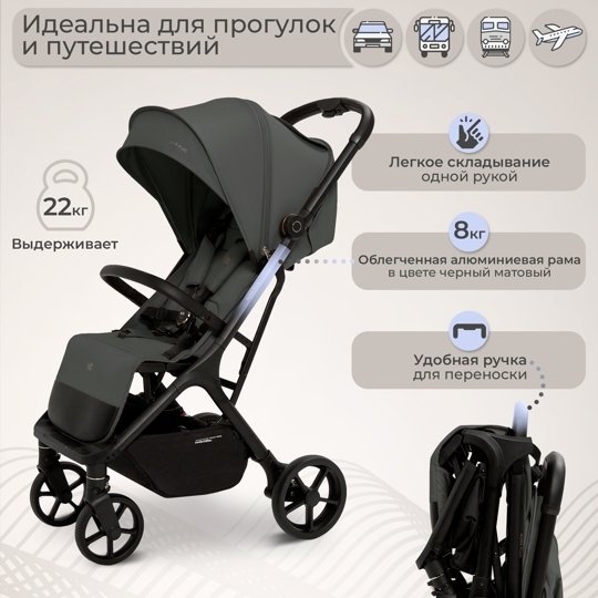 Прогулочная коляска Sweet Baby Aura Plus / Dark Grey
