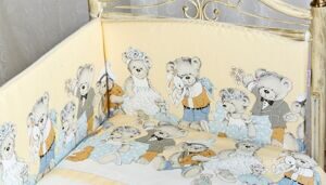 Комплект в кроватку Lappetti Мишкины игрушки (6 предметов) арт.6023