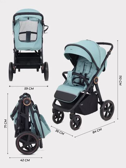 Прогулочная коляска MOWBaby Trail MB090 / 2025 Green