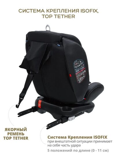 Автокресло Jovola MOON Isofix (0-36 кг) / черный