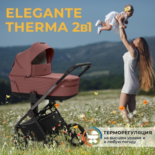 Коляска SBL Elegante Therma 2 в 1 / Mokka
