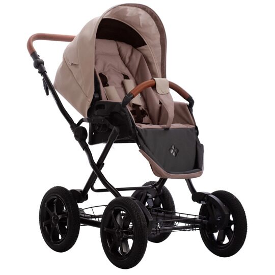 Коляска Bebetto AQUARIUS PRO 3 в 1 / 06 (св.бежевая кожа)