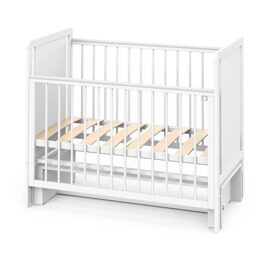 Кроватка Indigo Classic маятник / белая аляска