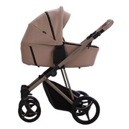 Коляска Bebetto PELPASSO PRO 3 в 1 / pro 01 kaszmir (бежевая кожа)