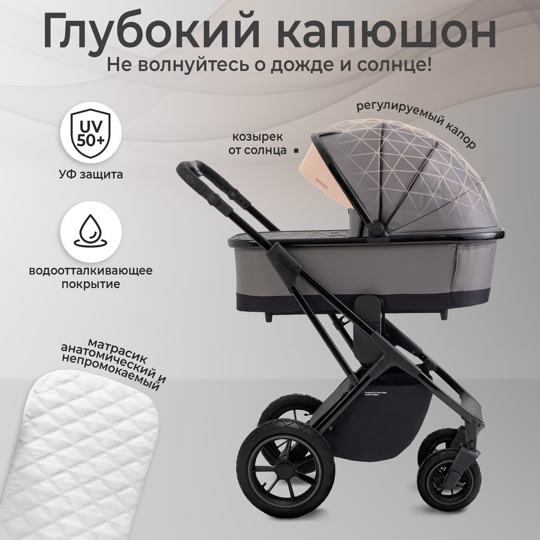 Коляска Sweet Baby MASSIMO Air 2 в 1 / Grey