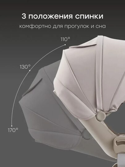 Коляска Happy Baby KIDLANDER 2 в 1 /  grey