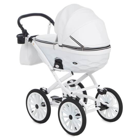 Коляска Adamex Chantal Retro Eco (Deluxe) 2 в 1 100% экокожа C104